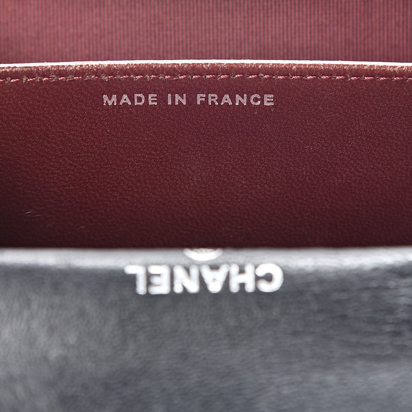 Lambskin Quilted Flap Card Holder Wallet Black