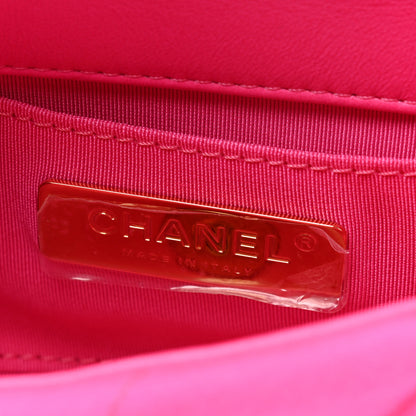 Chanel Jersey Quilted Chanel 19 Waist Bag Pink 6 of 10