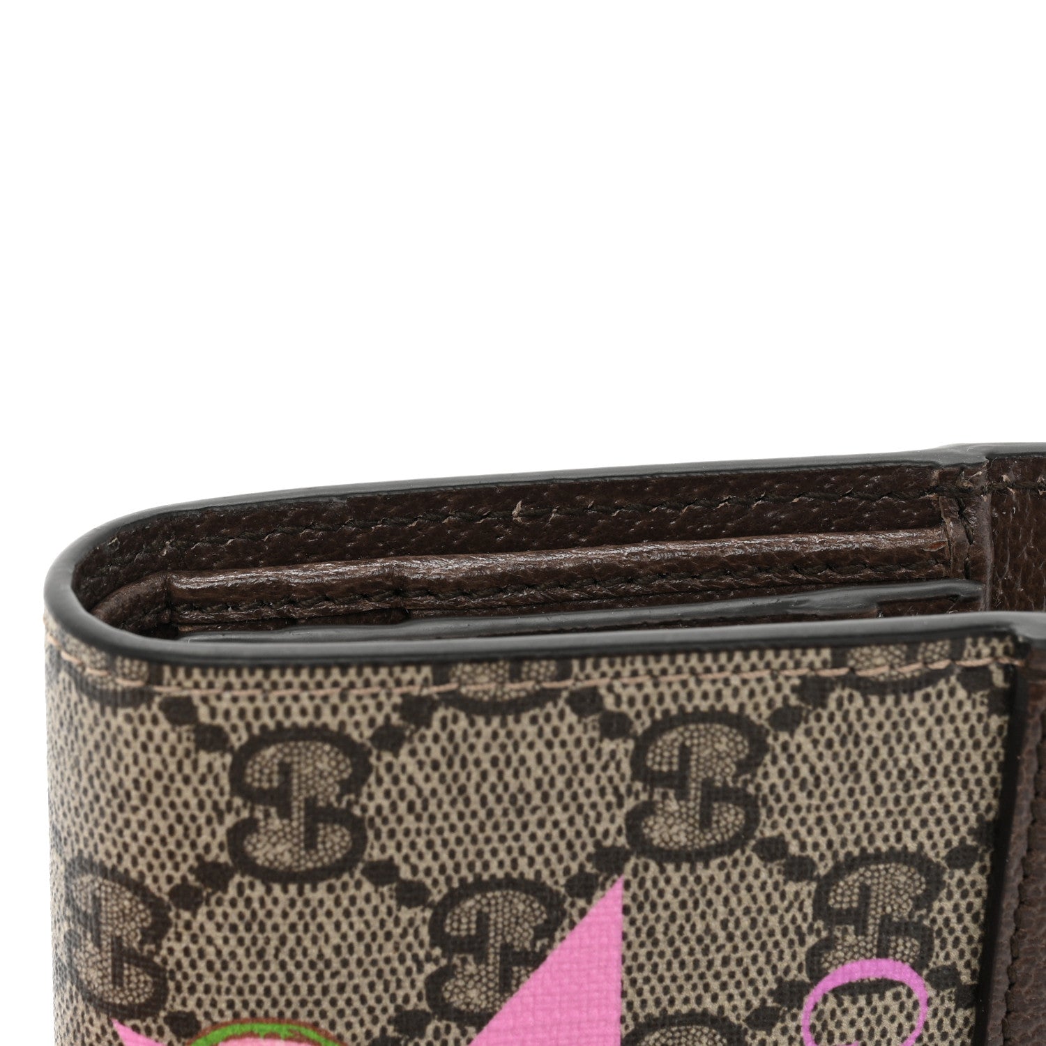 Gucci X BNF GG Supreme Monogram Textured Dollar Calfskin Bananya Print Mini Top Slip Handle Bag Beige Ebony Multicolor New Acero 10 of 11