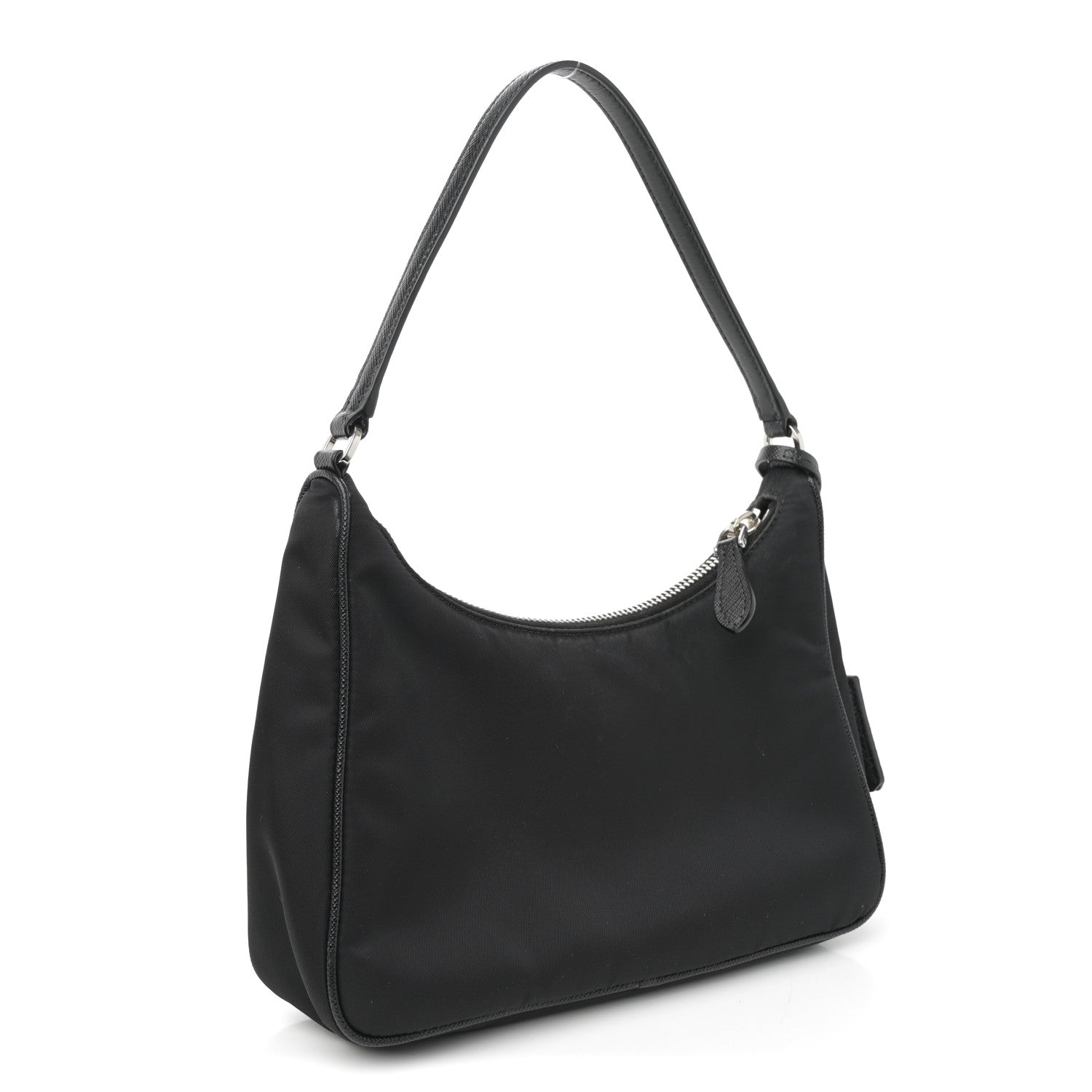 Prada Tessuto Nylon Saffiano Mini Re-Edition 2005 Bag Black 3 of 11