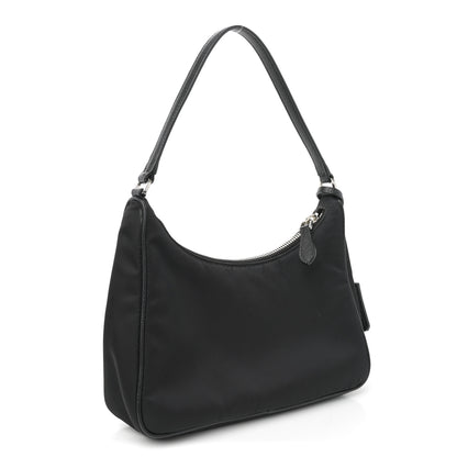Prada Tessuto Nylon Saffiano Mini Re-Edition 2005 Bag Black 3 of 11