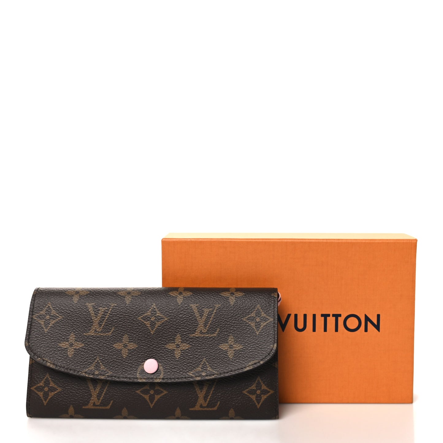 Monogram Emilie Wallet Rose Ballerine