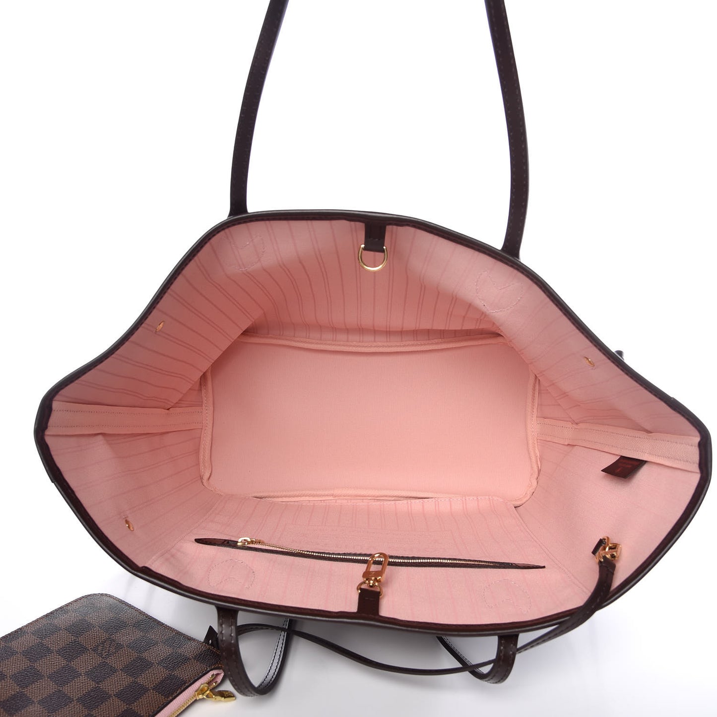 Damier Ebene Neo Neverfull MM Rose Ballerine