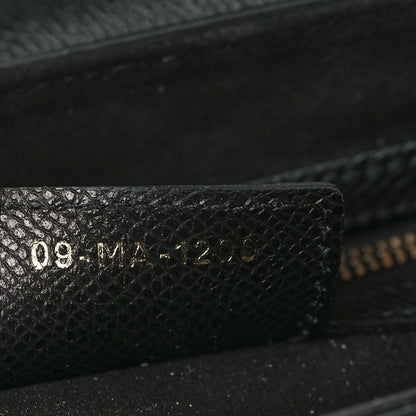 Christian Dior Grained Calfskin Saddle Bag Black 7 of 7