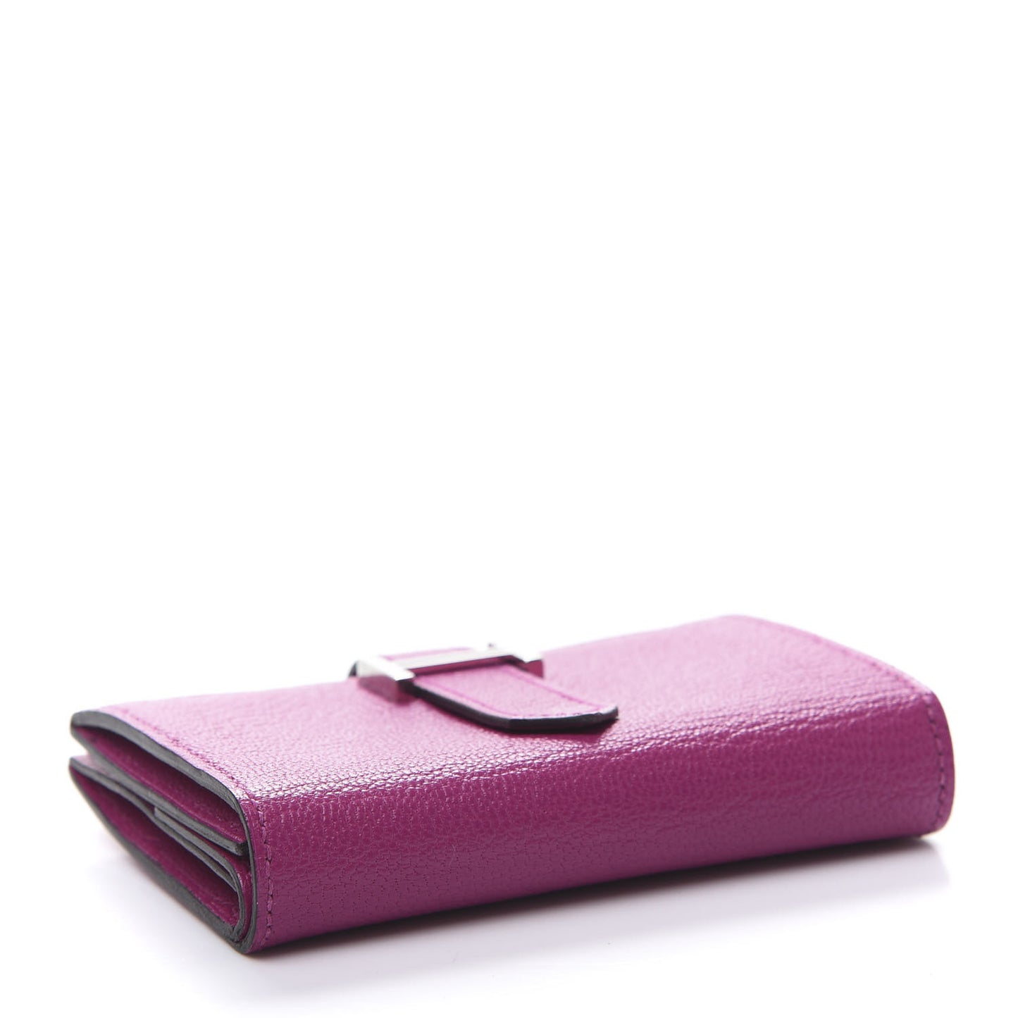 Chevre Mysore Mini Bearn Wallet Rose Pourpre