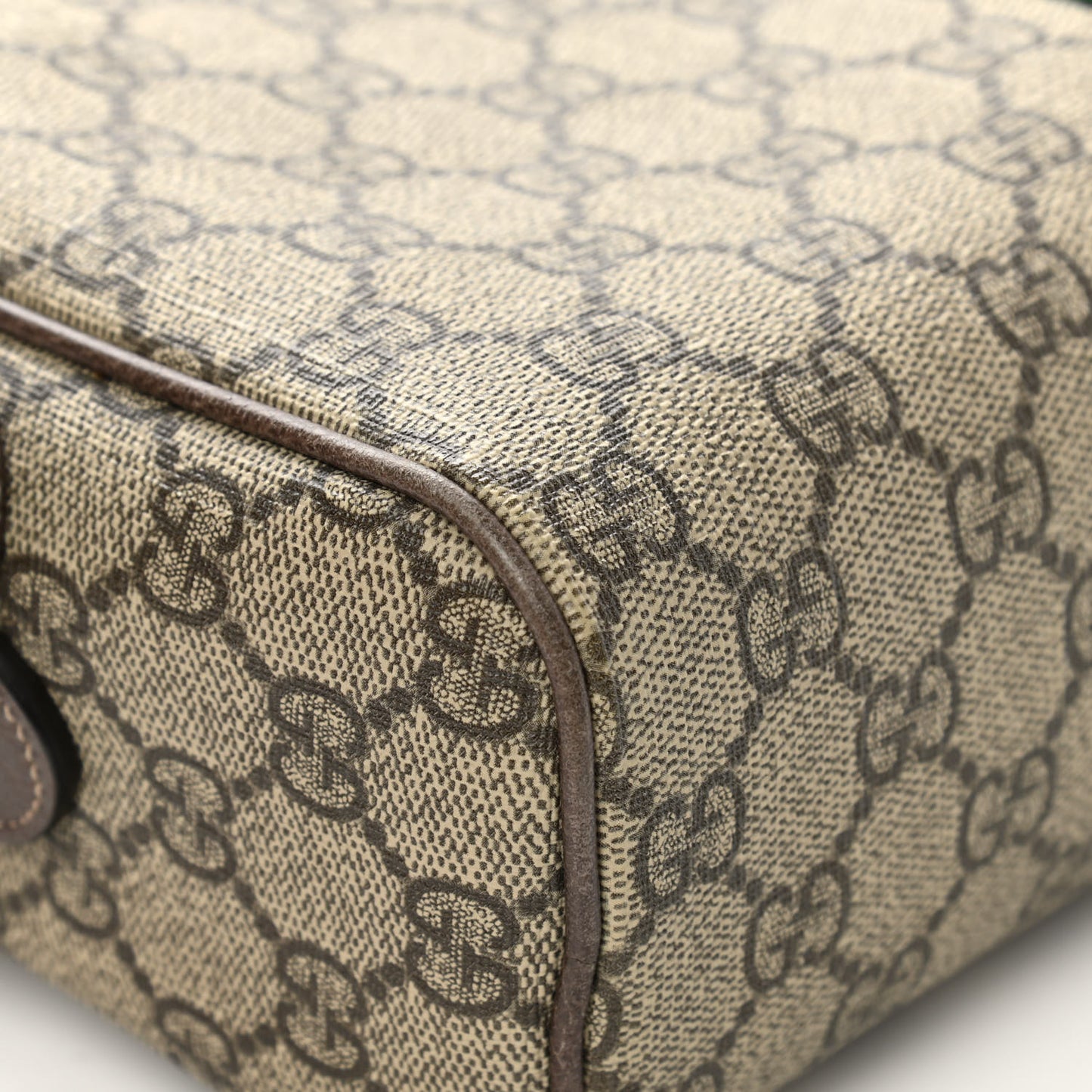 GG Supreme Monogram Web Small Ophidia Shoulder Bag Brown