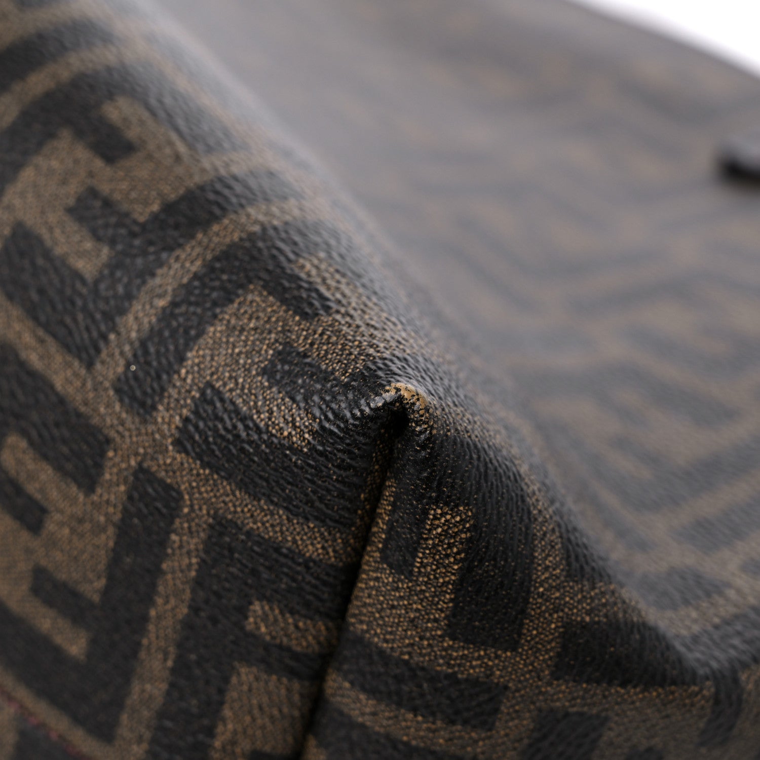 Fendi Zucca Spalmati Small Roll Tote Tobacco Moro 11 of 13