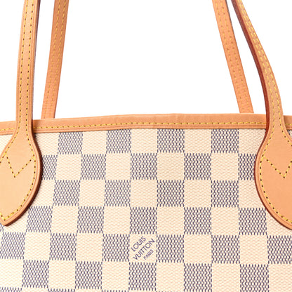 Louis Vuitton Damier Azur Neo Neverfull MM Rose Ballerine 7 of 9