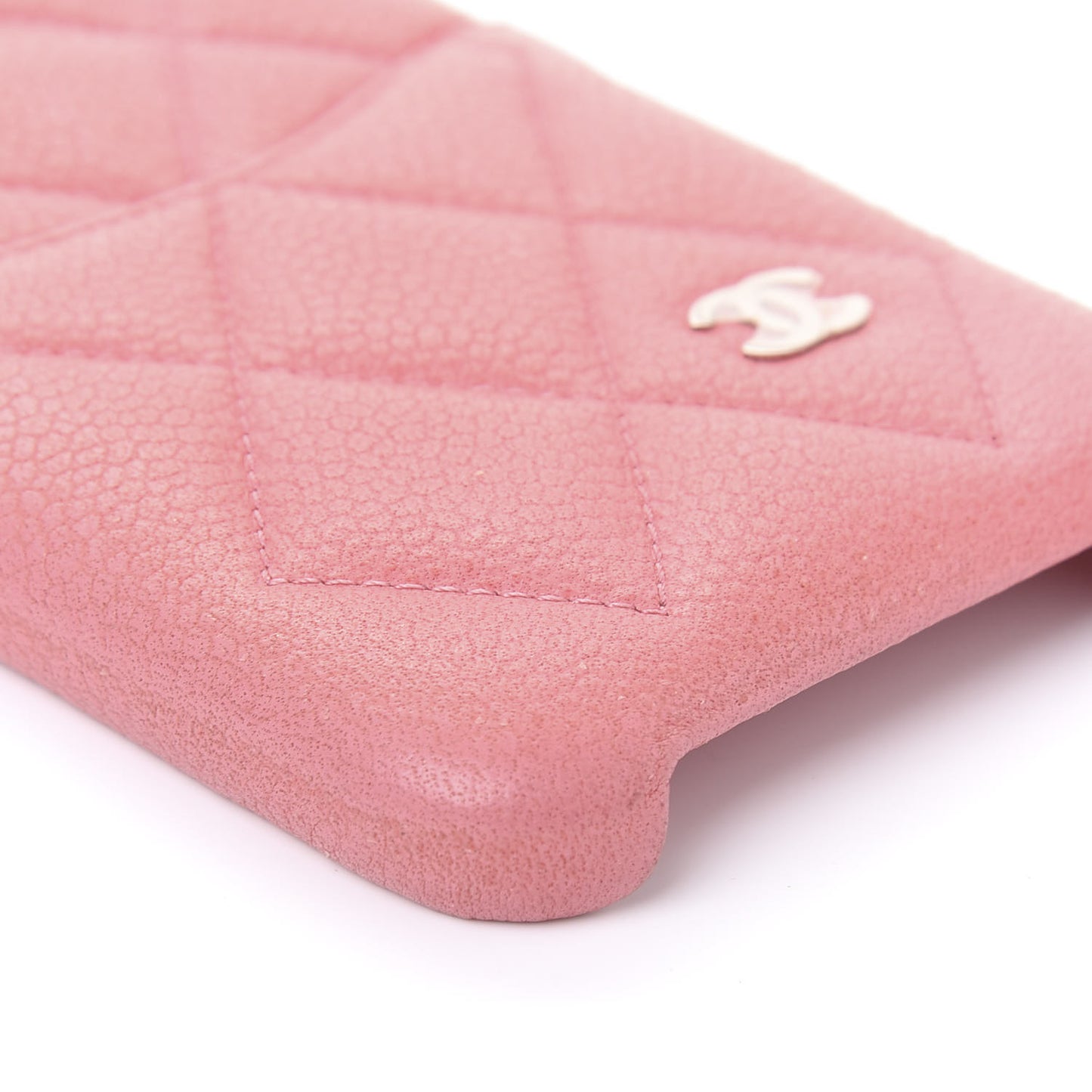 Caviar Quilted iPhone 11 Tech Case Pink