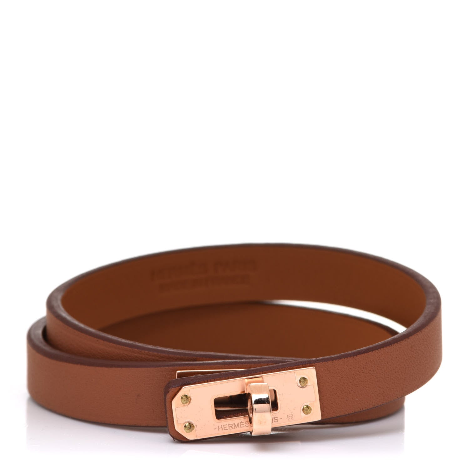Hermes Swift Mini Kelly Double Tour Bracelet T3 Gold 1 of 13