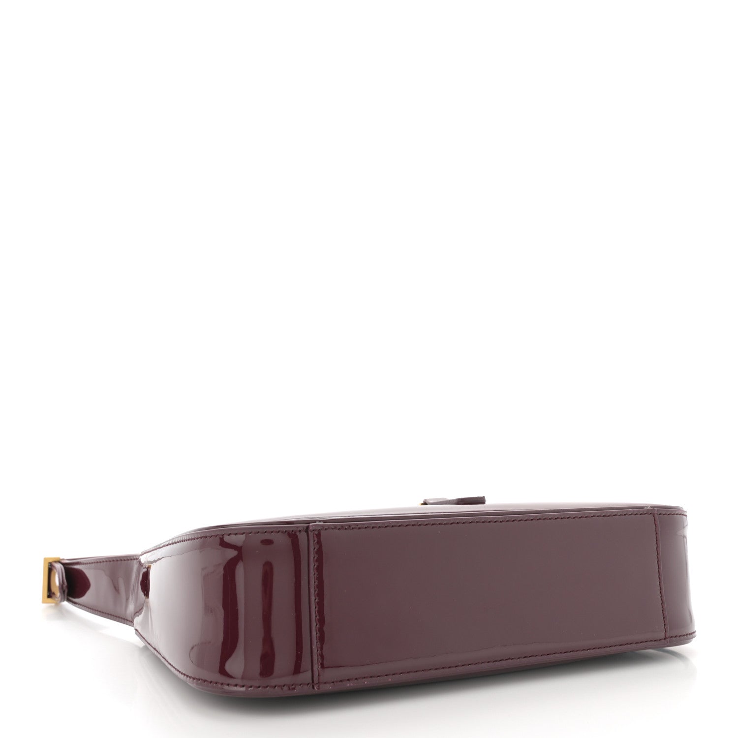 Saint Laurent Patent Le 5 A 7 Hobo Bordeaux 4 of 11