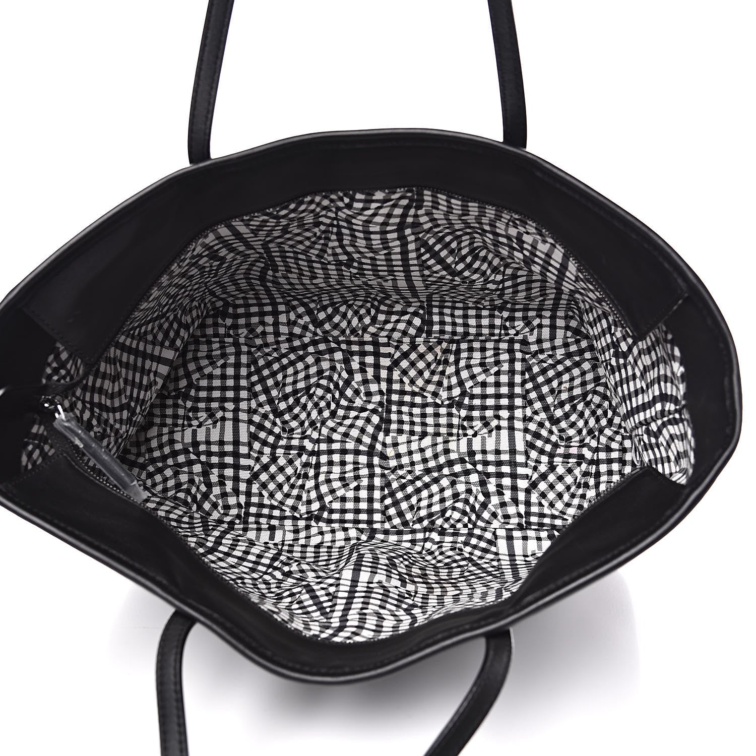 MCM Visetos Medium Anya Zip Top Shopper Tote Black 5 of 9