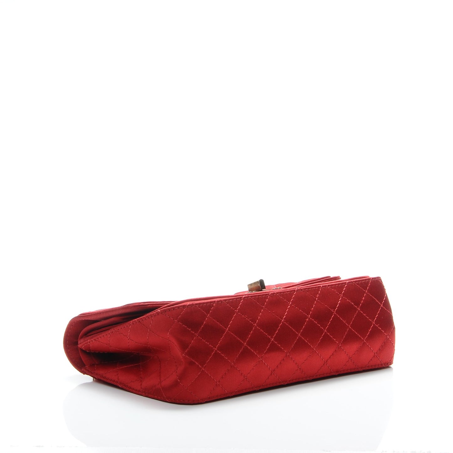 Satin Quilted 2.55 Reissue 225 Double Flap Red