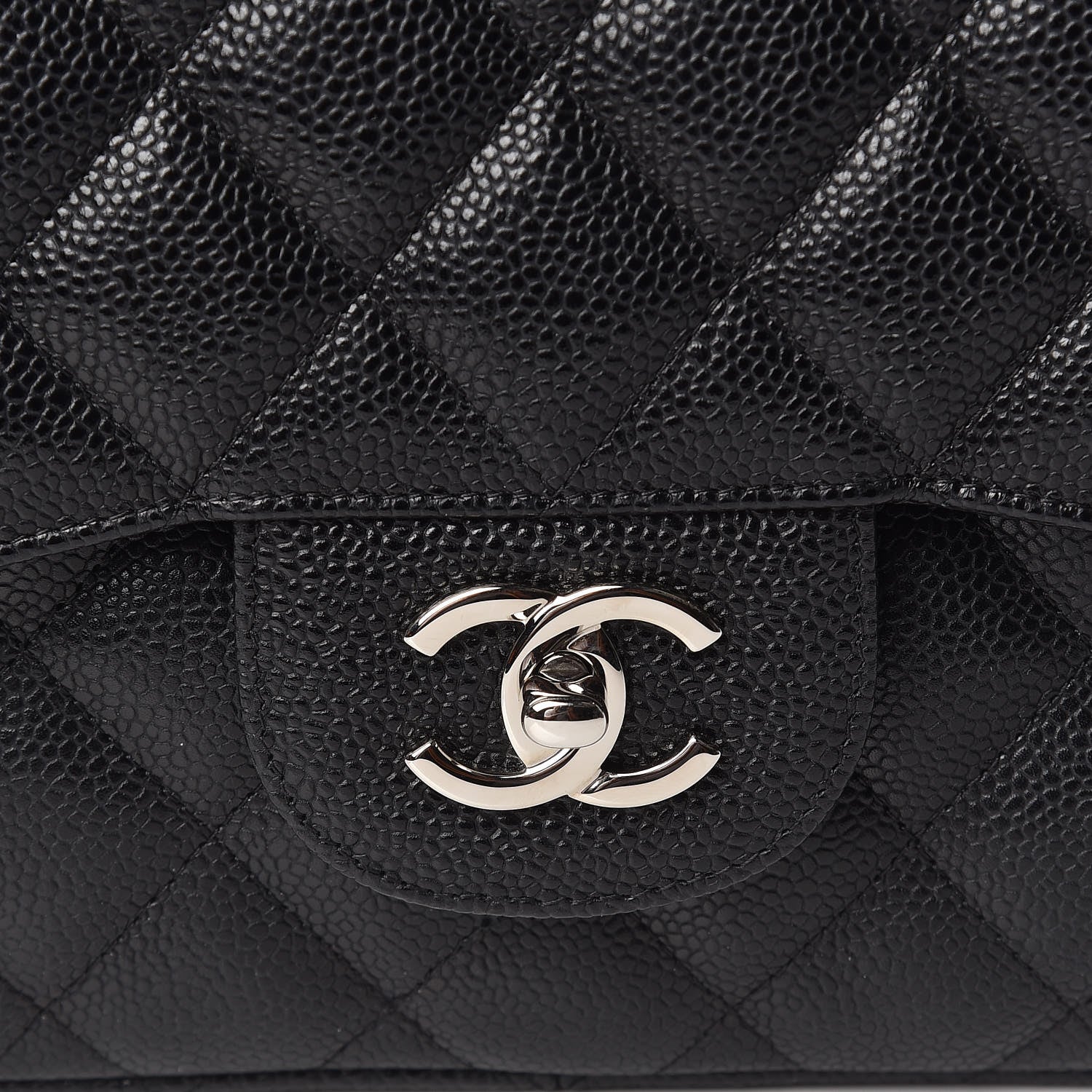 Chanel Caviar Quilted Jumbo Double Flap Black 10 of 11