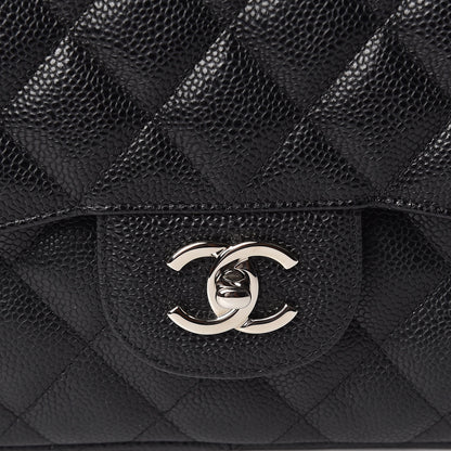 Chanel Caviar Quilted Jumbo Double Flap Black 10 of 11