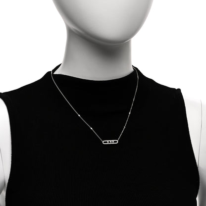 Messika 18K White Gold Diamond Baby Move Pave Necklace 2 of 4