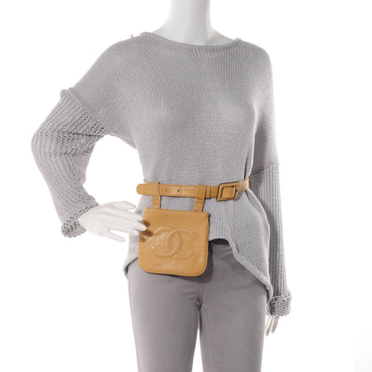 Chanel Caviar Flap Waist Belt Bag Beige 85 34 2 of 2