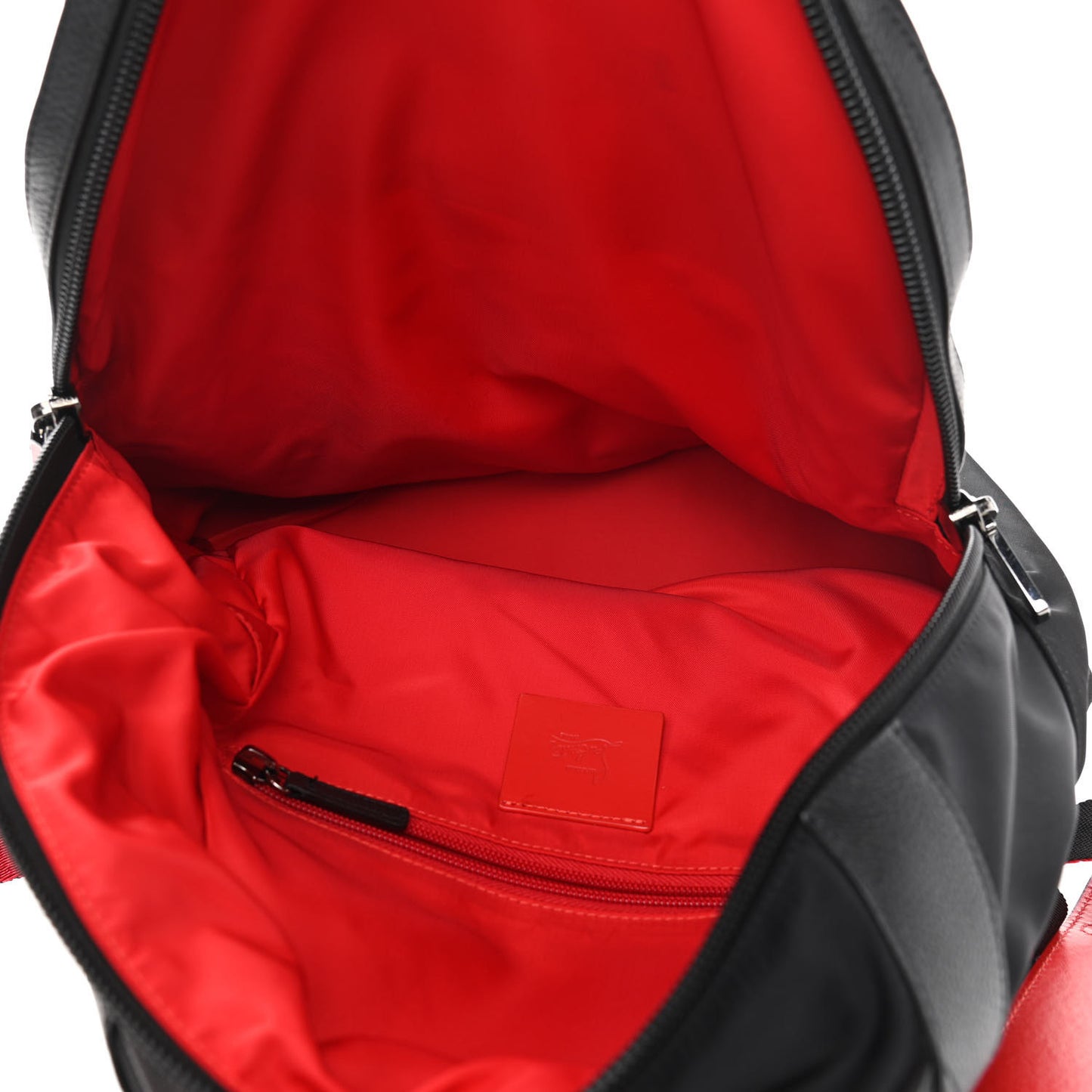 Nylon Backloubi Spiked Backpack Black
