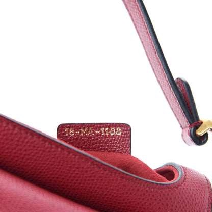 Christian Dior Grained Calfskin Mini Saddle Bag Red 9 of 10
