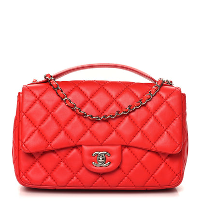 Chanel Lambskin Quilted Medium Easy Carry Flap Red 1 of 11