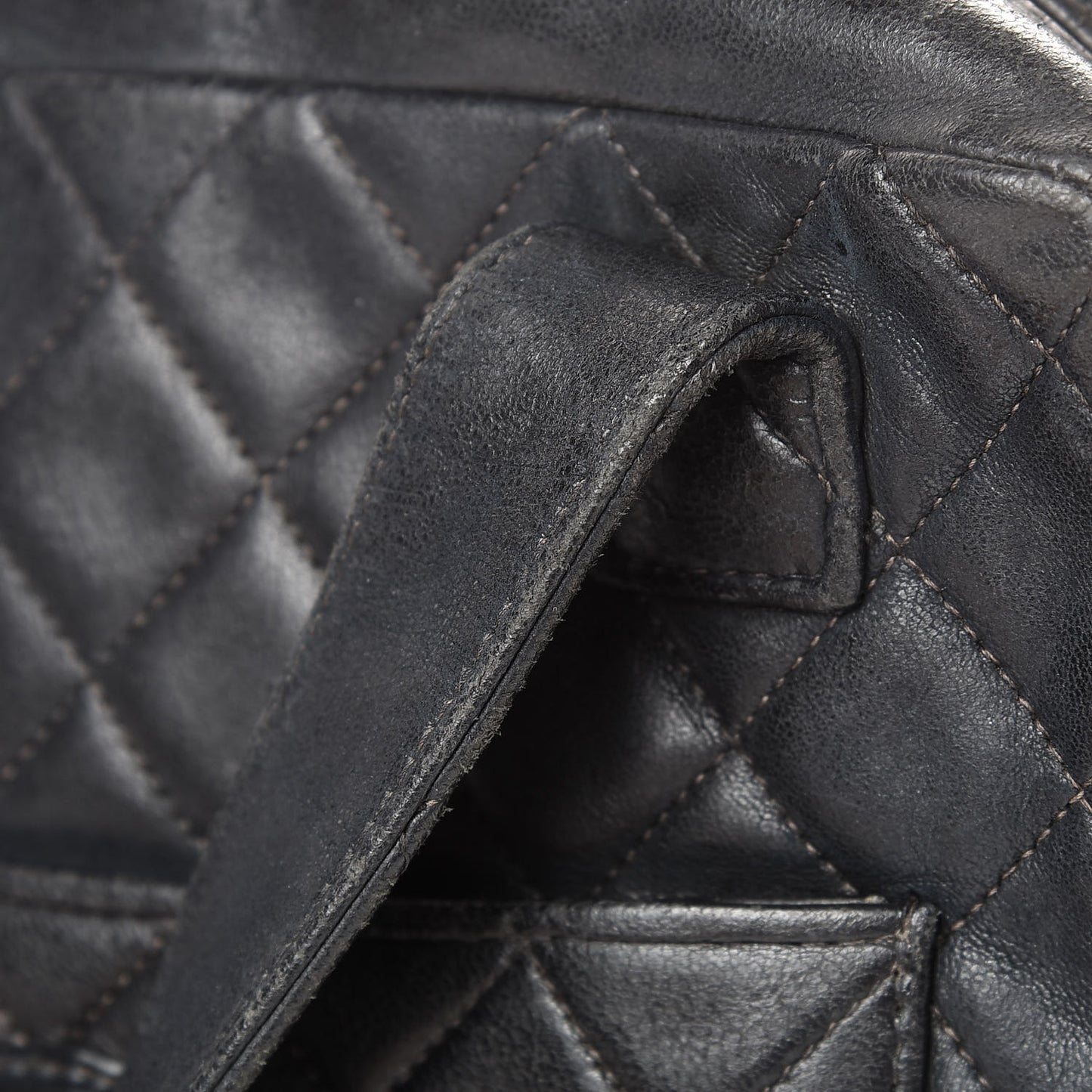 Lambskin Quilted CC Tote Black