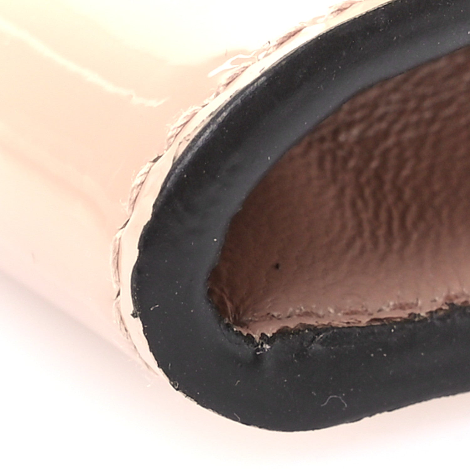 Jimmy Choo Patent Milla Wallet on Chain Powder Pink 9 of 10