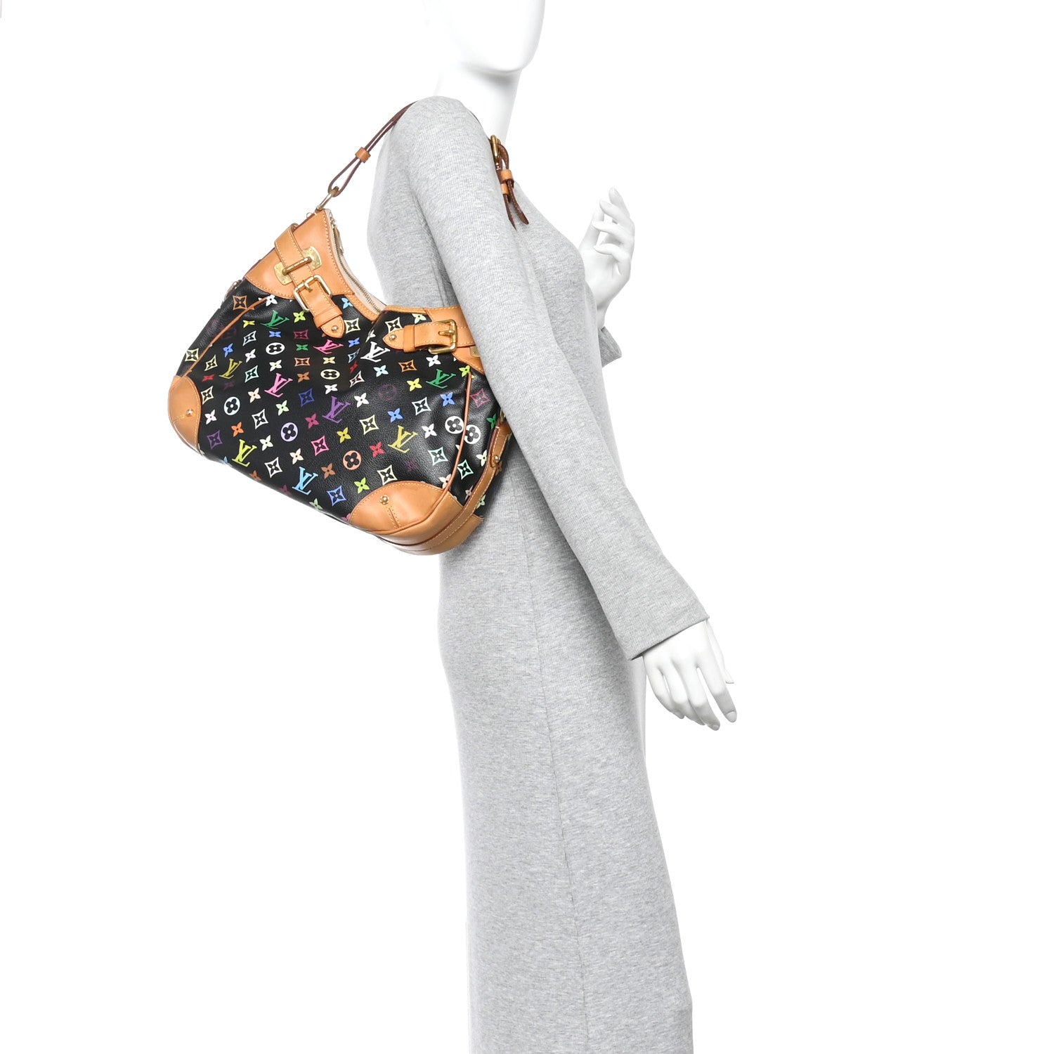 Louis Vuitton Monogram Multicolor Greta Black 2 of 9