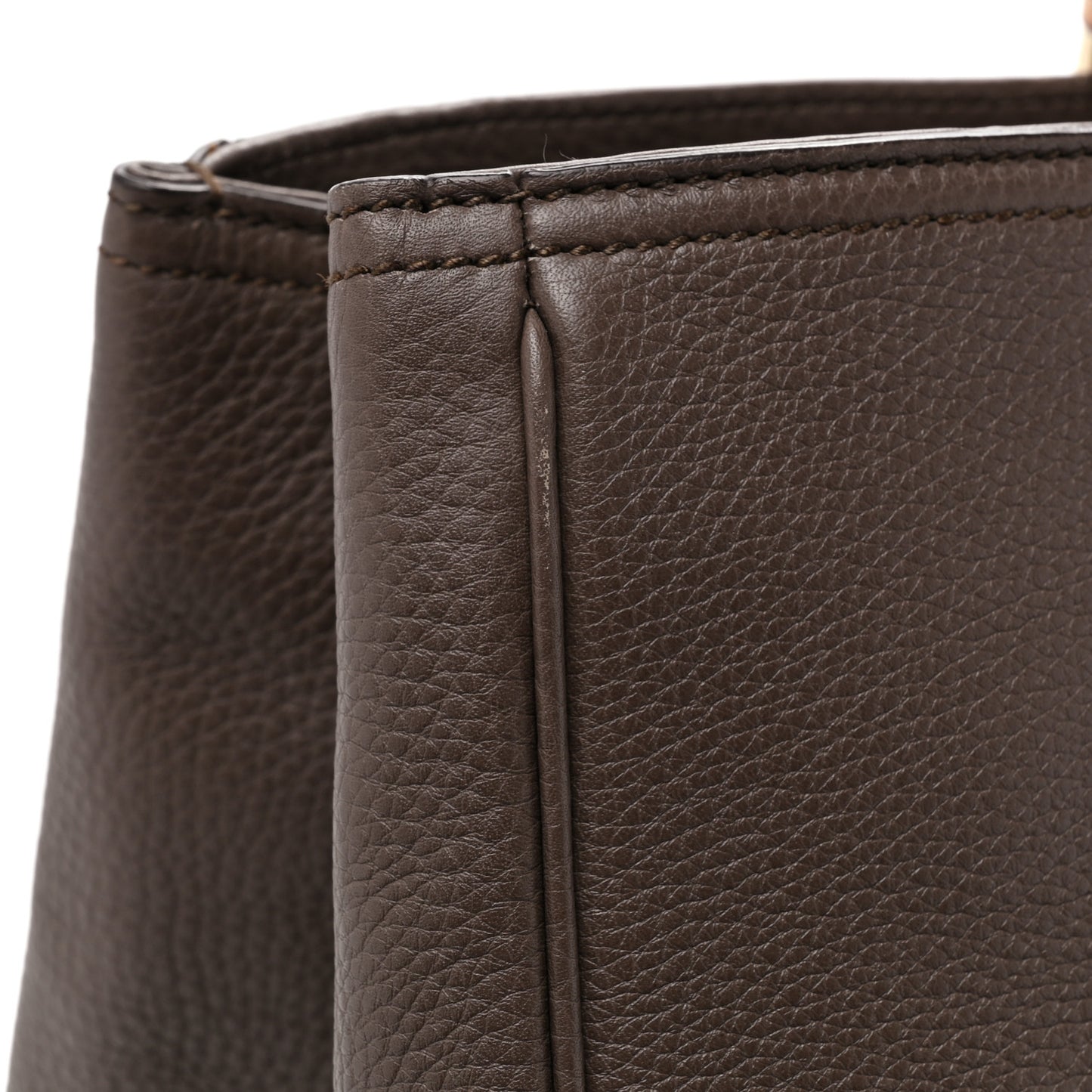 Calfskin Large Bamboo Shopper Tote Grey Field