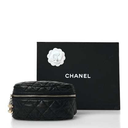 Chanel Lambskin Quilted Linked In Waist Bag Black 11 of 11