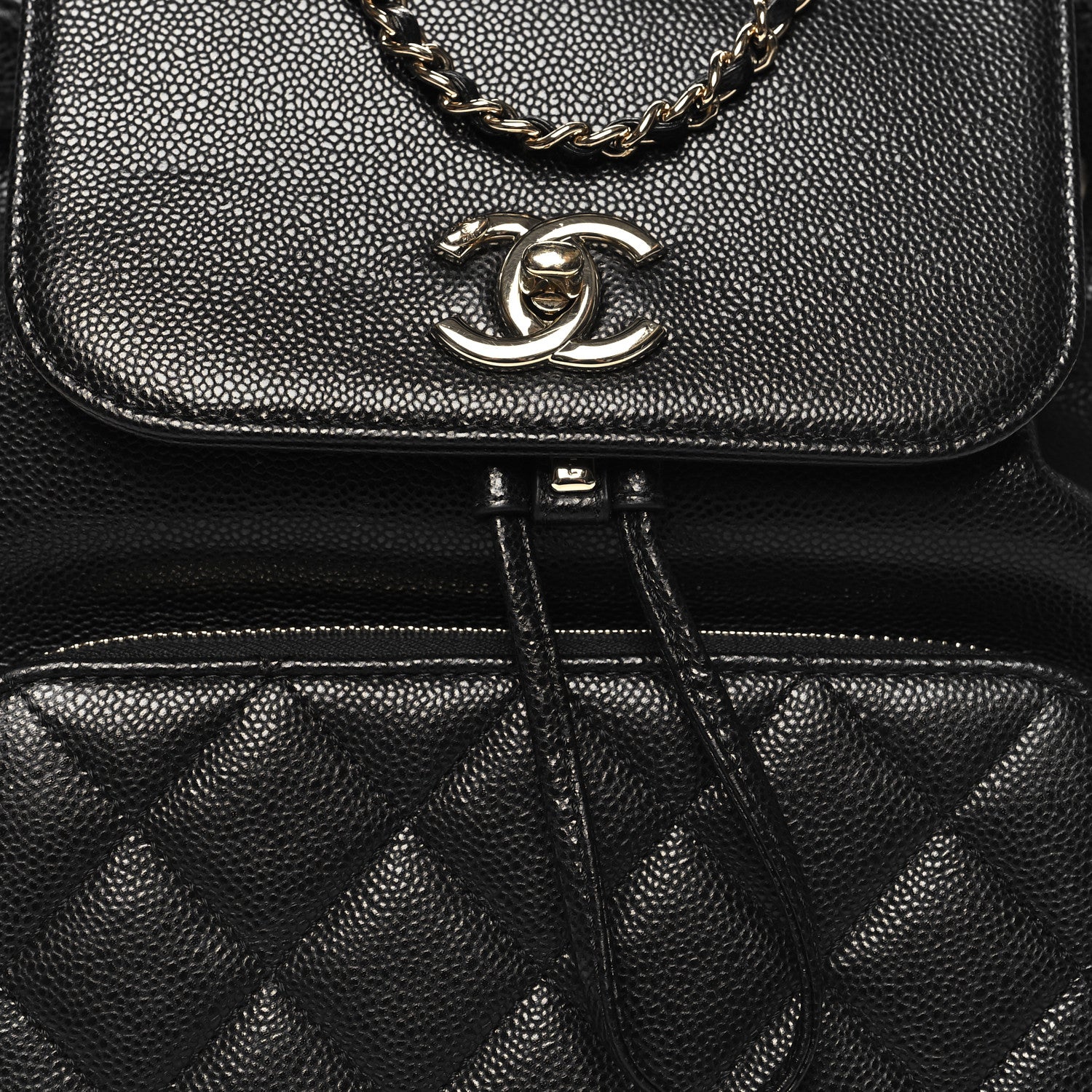 Chanel Caviar Quilted Business Affinity Backpack Black 8 of 10