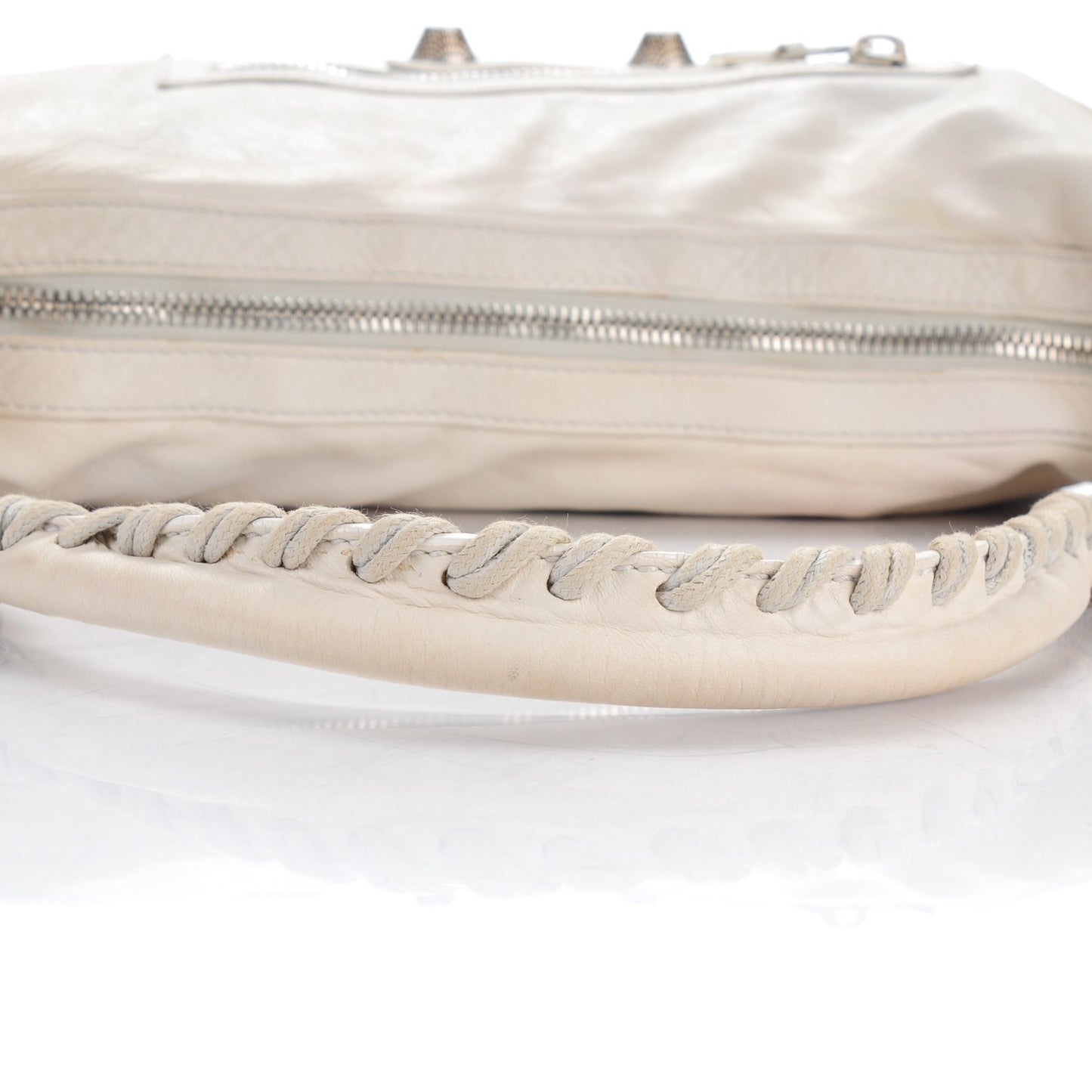 Chevre Giant 21 Silver Hardware Hobo Natural