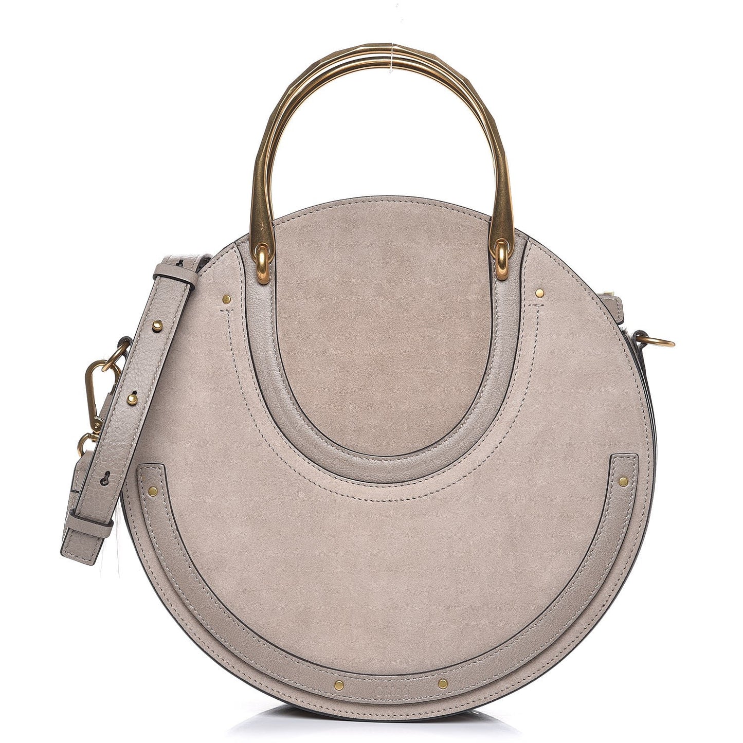 Calfskin Suede Medium Pixie Bag Motty Grey