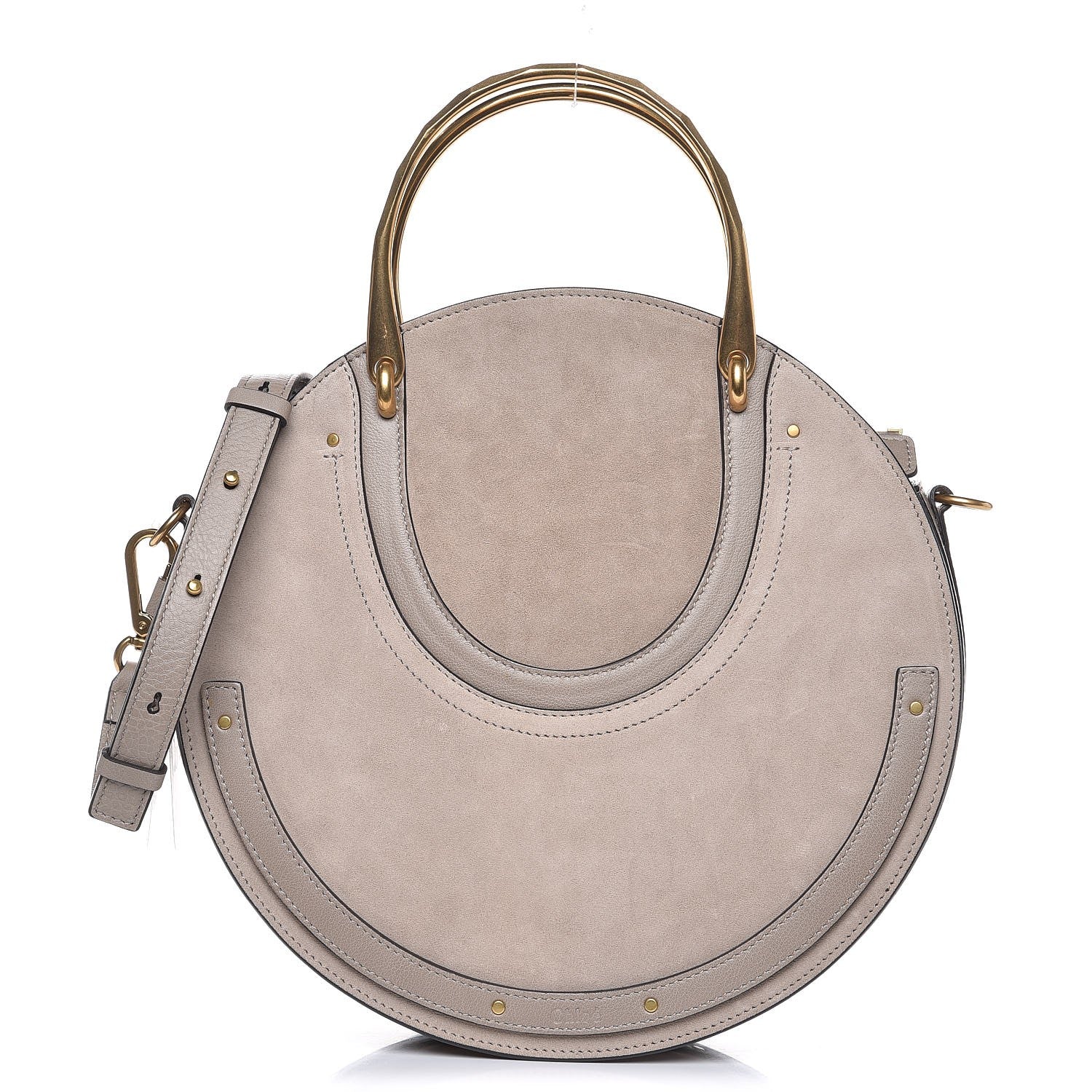 Chloe Calfskin Suede Medium Pixie Bag Motty Grey 1 of 10