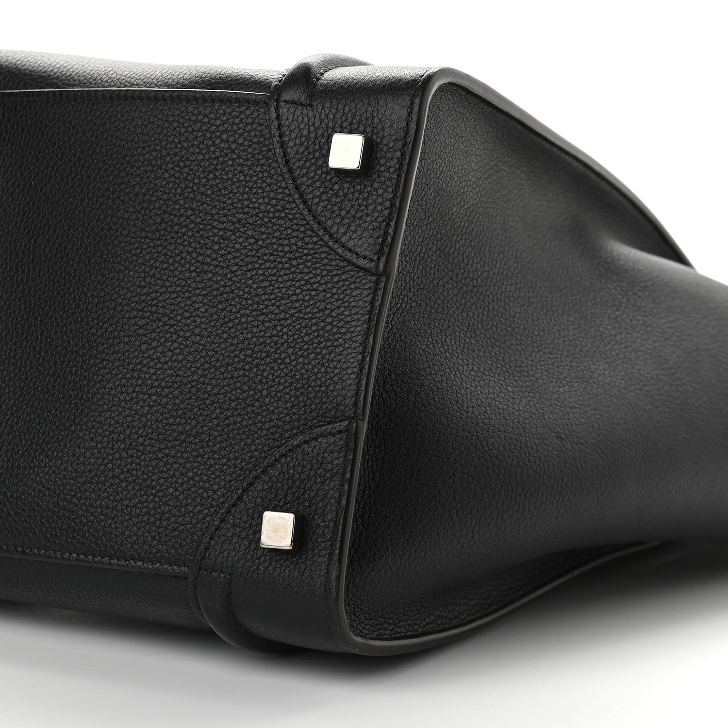Celine Drummed Calfskin Mini Luggage Black 9 of 9
