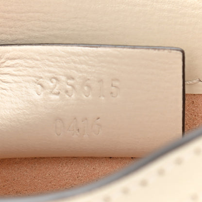 Gucci GG Supreme Monogram Azalea Calfskin Mini Horsebit 1955 Crossbody Bag Beige Ebony Mystic White 7 of 11