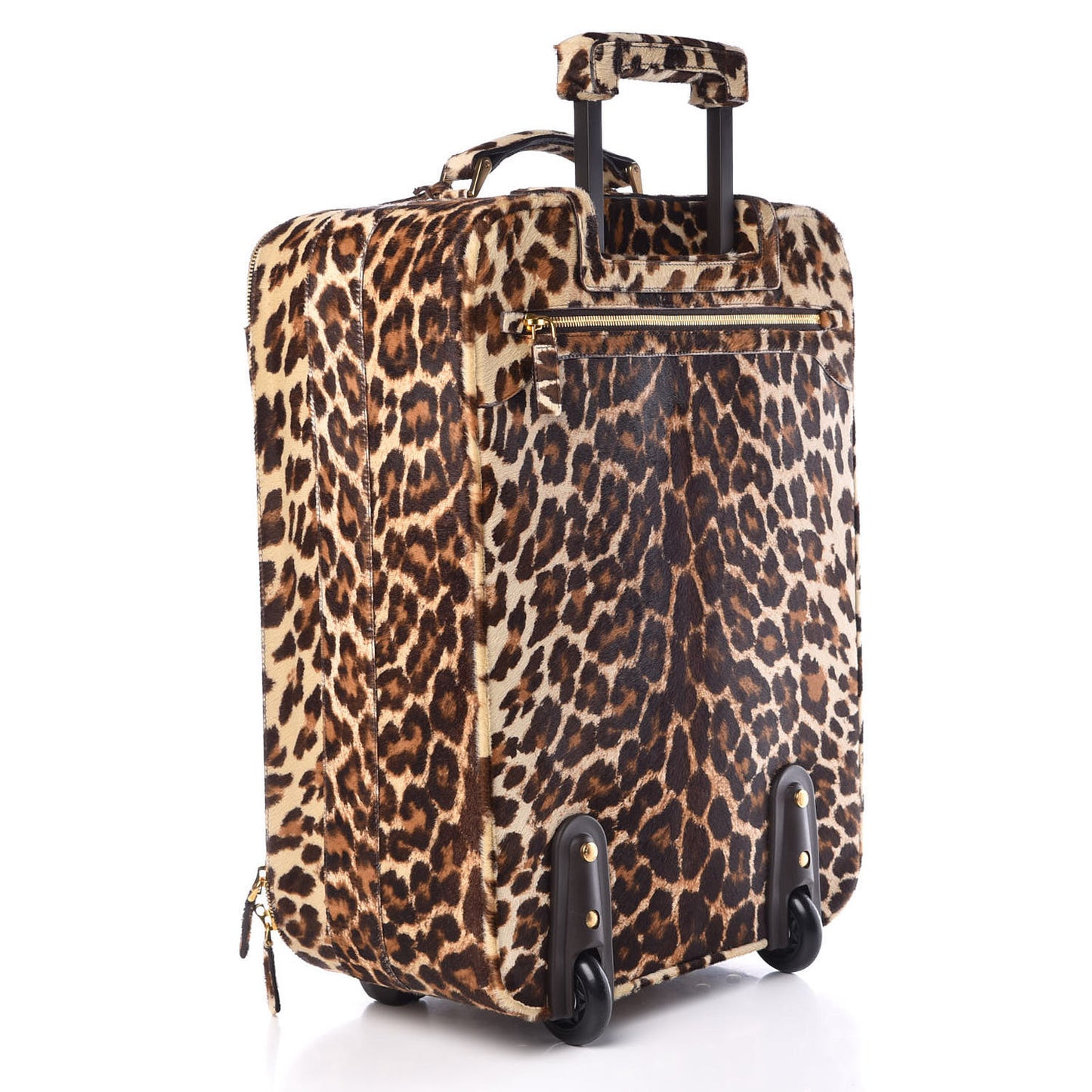 Calf Hair Leopard Print Rollaway