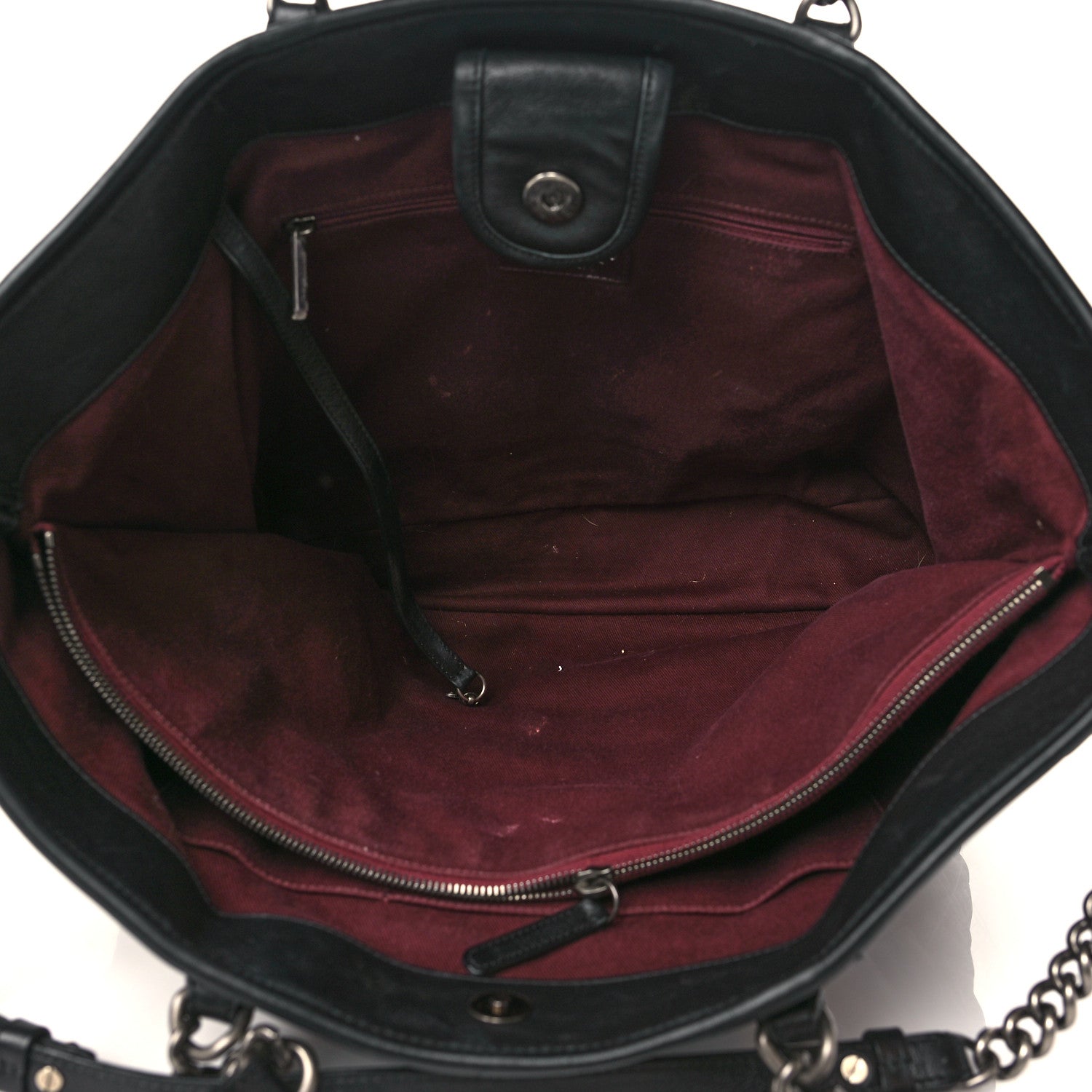 Chanel Calfskin Quilted Casual Riviera Tote Black 4 of 9