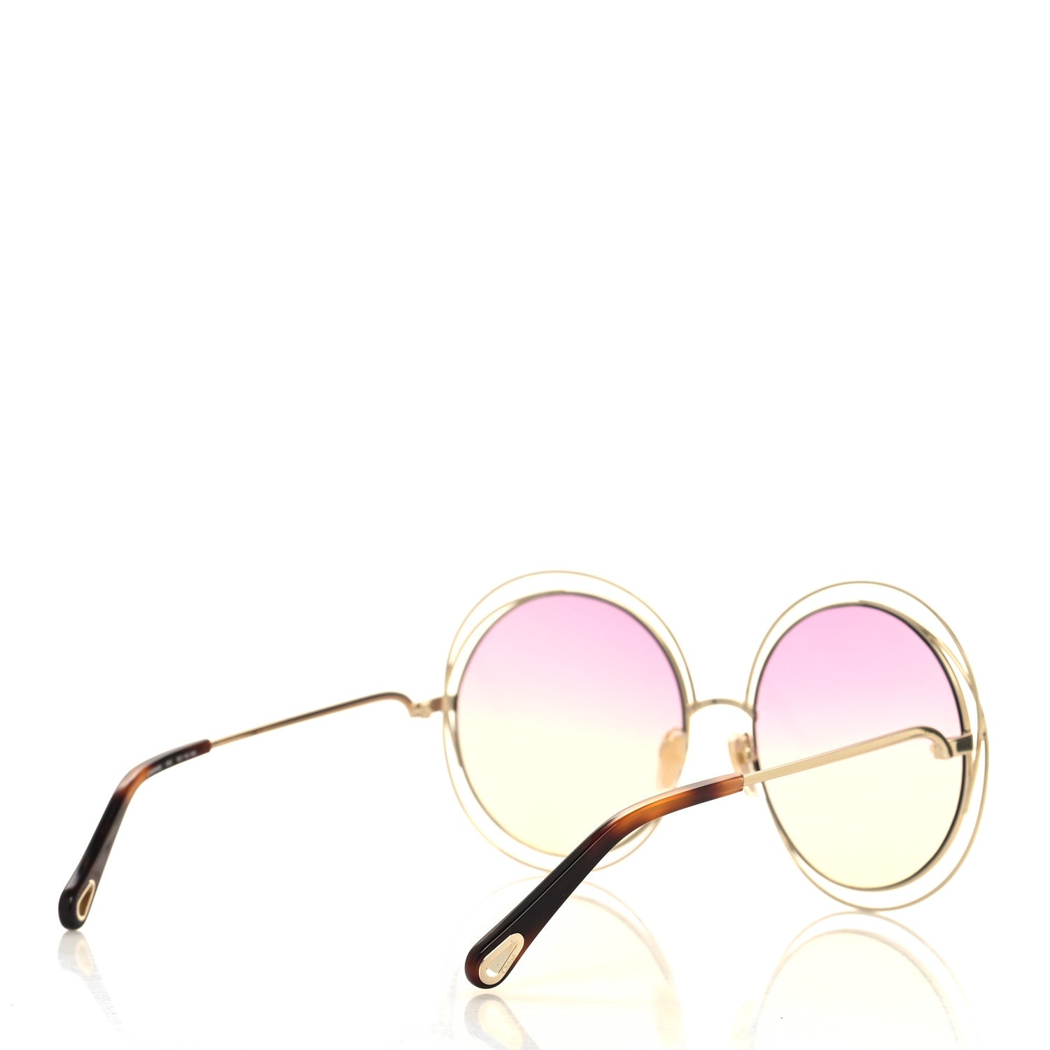 Chloe Oversize Round Carlina Oversized Round Sunglasses CE114S Silver 4 of 7