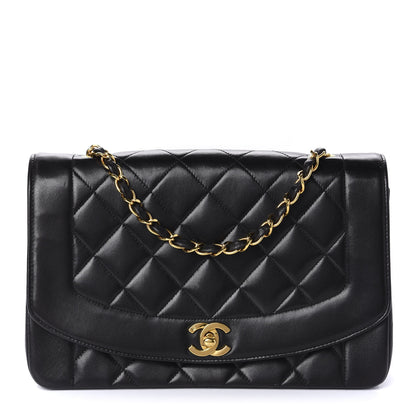 Chanel Lambskin Quilted Medium Single Flap Black 1 of 11