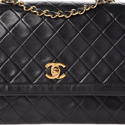 Chanel Lambskin Quilted Medium Single Flap Black 15 of 15