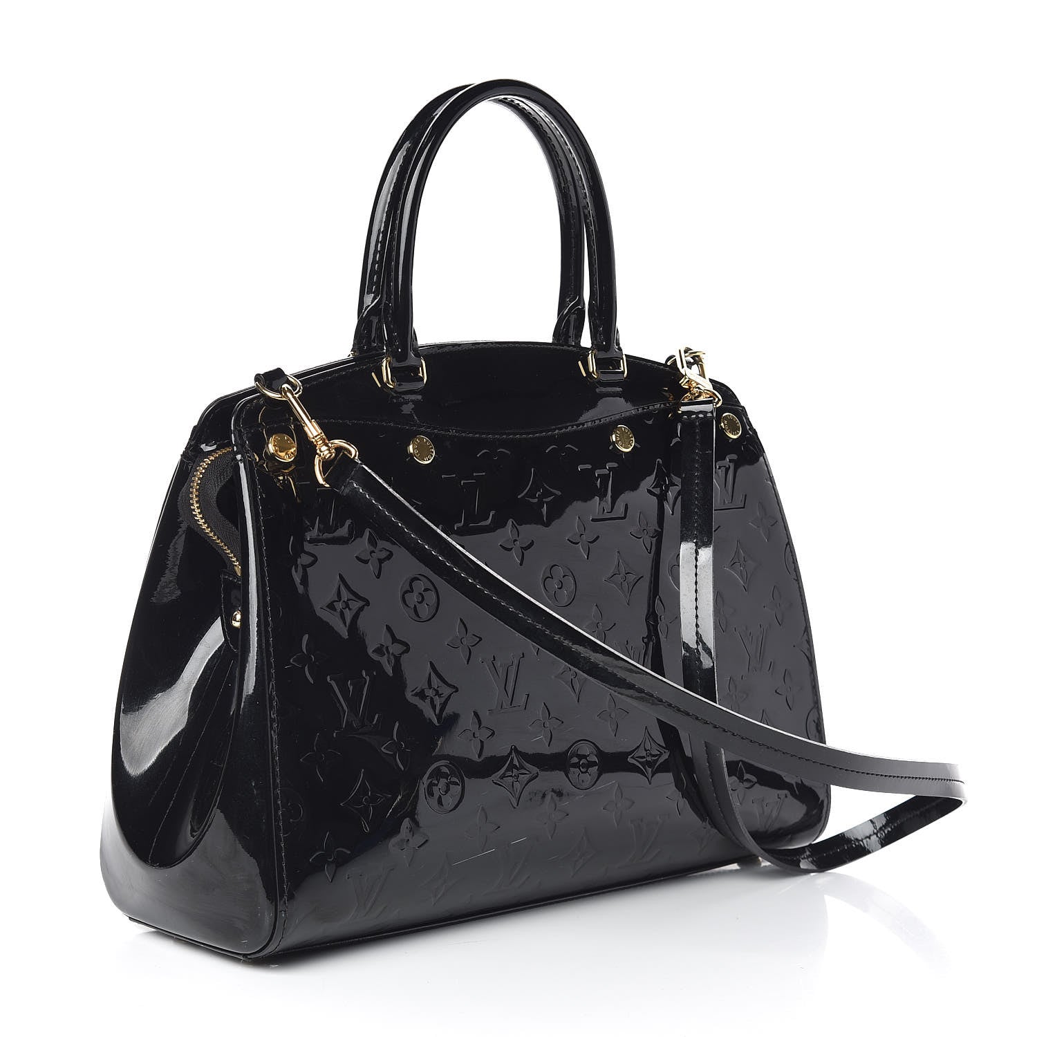 Louis Vuitton Vernis Brea MM Black 3 of 9