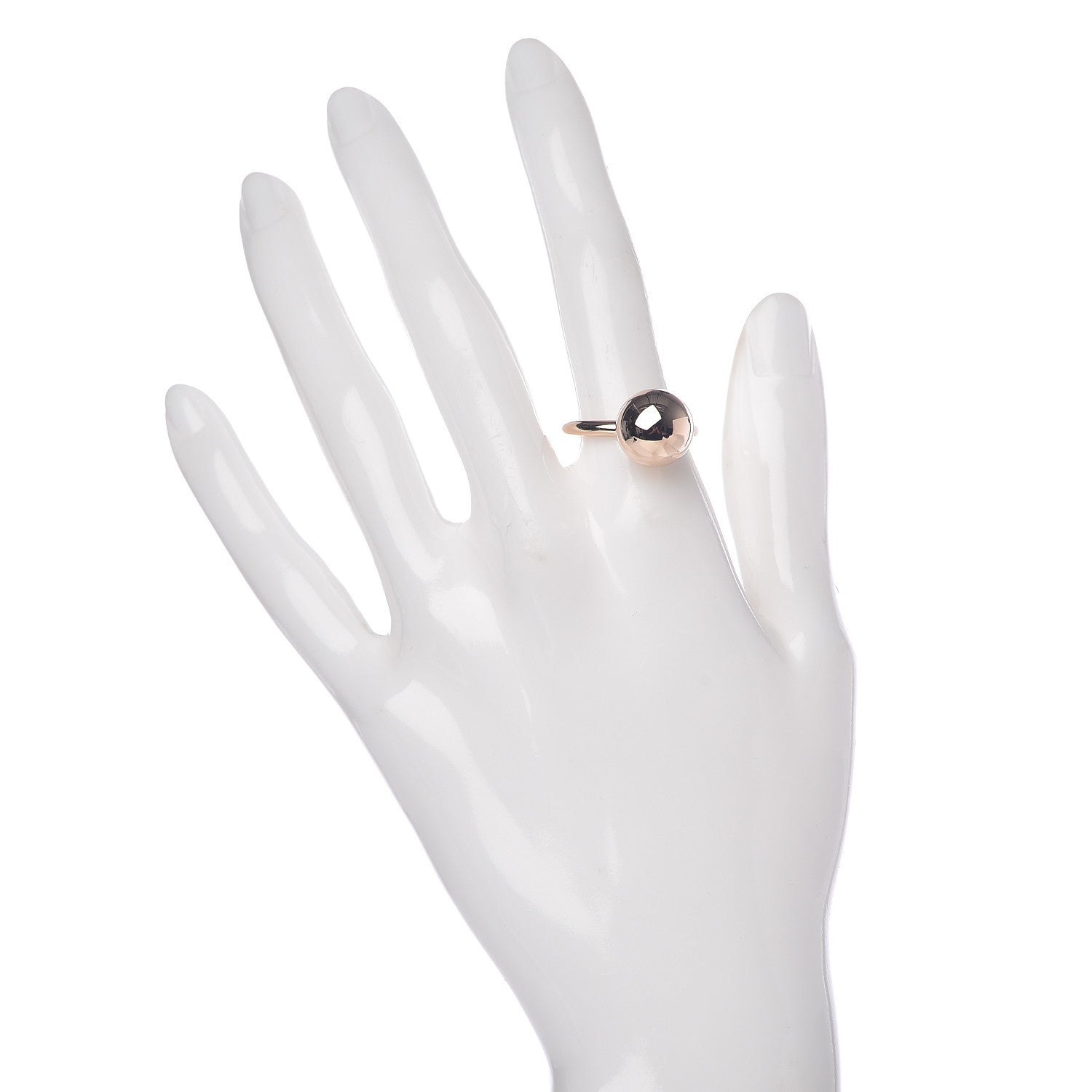 Tiffany 18K Rose Gold 12mm HardWear Ball Ring 54 7 2 of 5