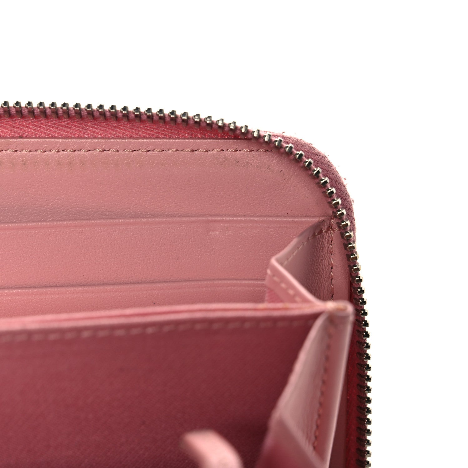 Fendi Vitello Century Hypnoteyes Zip Around Wallet Bubblegum 12 of 14