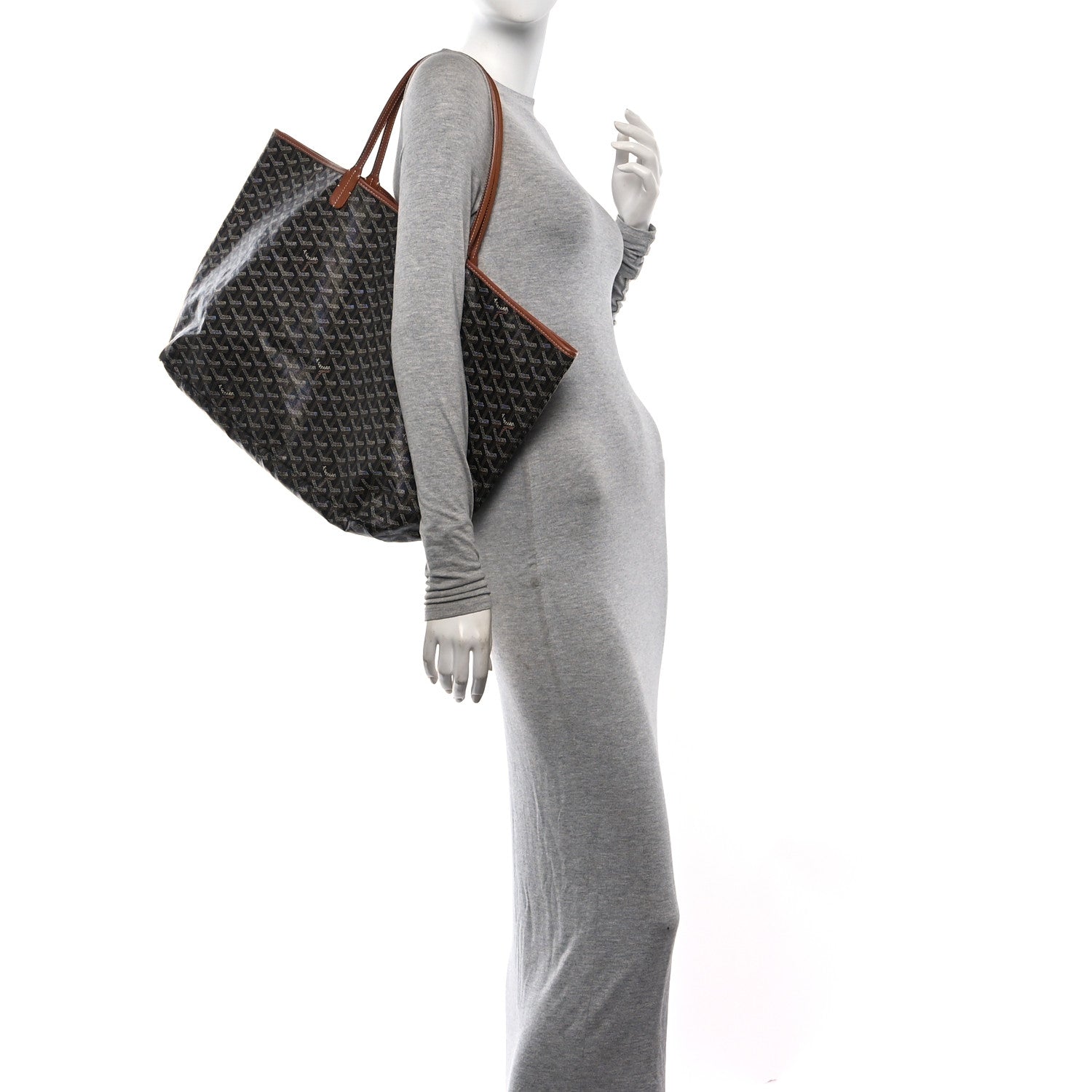 Goyard Goyardine Saint Louis GM Black Gold 2 of 13