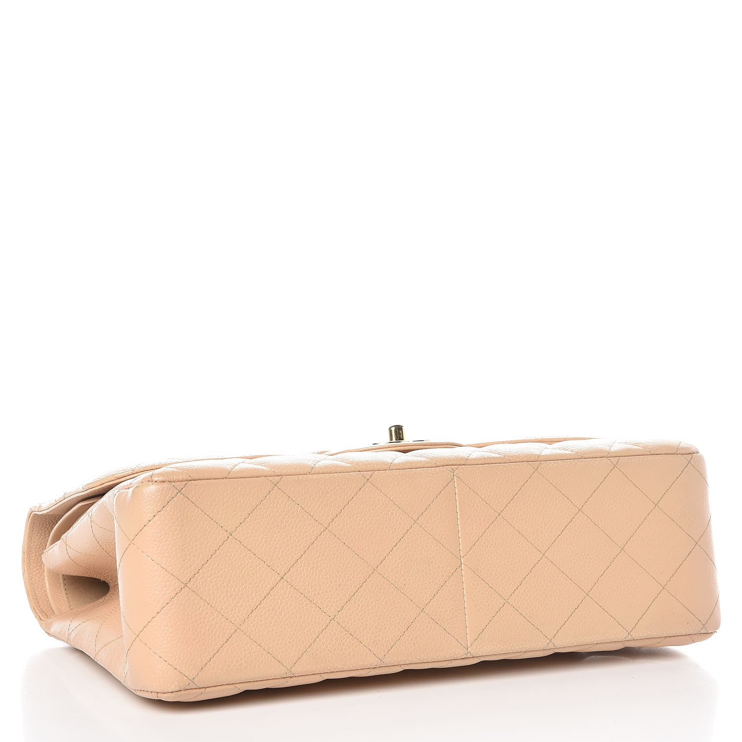 Chanel Caviar Quilted Jumbo Double Flap Beige Clair 5 of 10