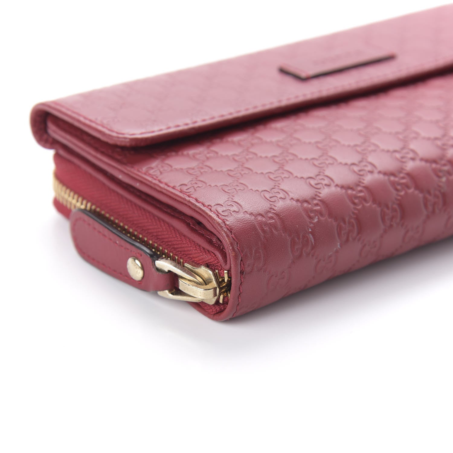 Gucci Soft Microguccissima Continental Zip Wallet Red 7 of 11
