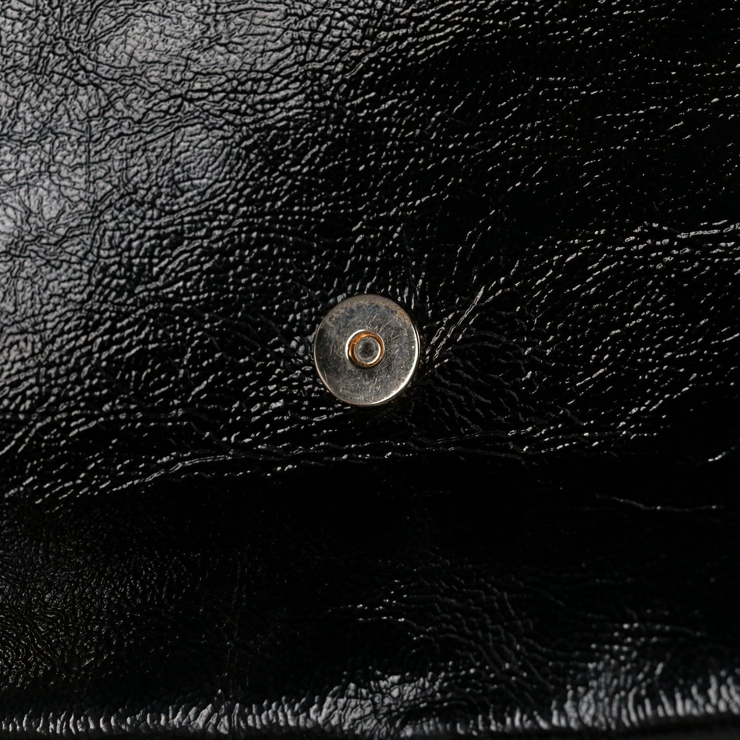 Textured Patent Monogram Large Belle De Jour Clutch Black