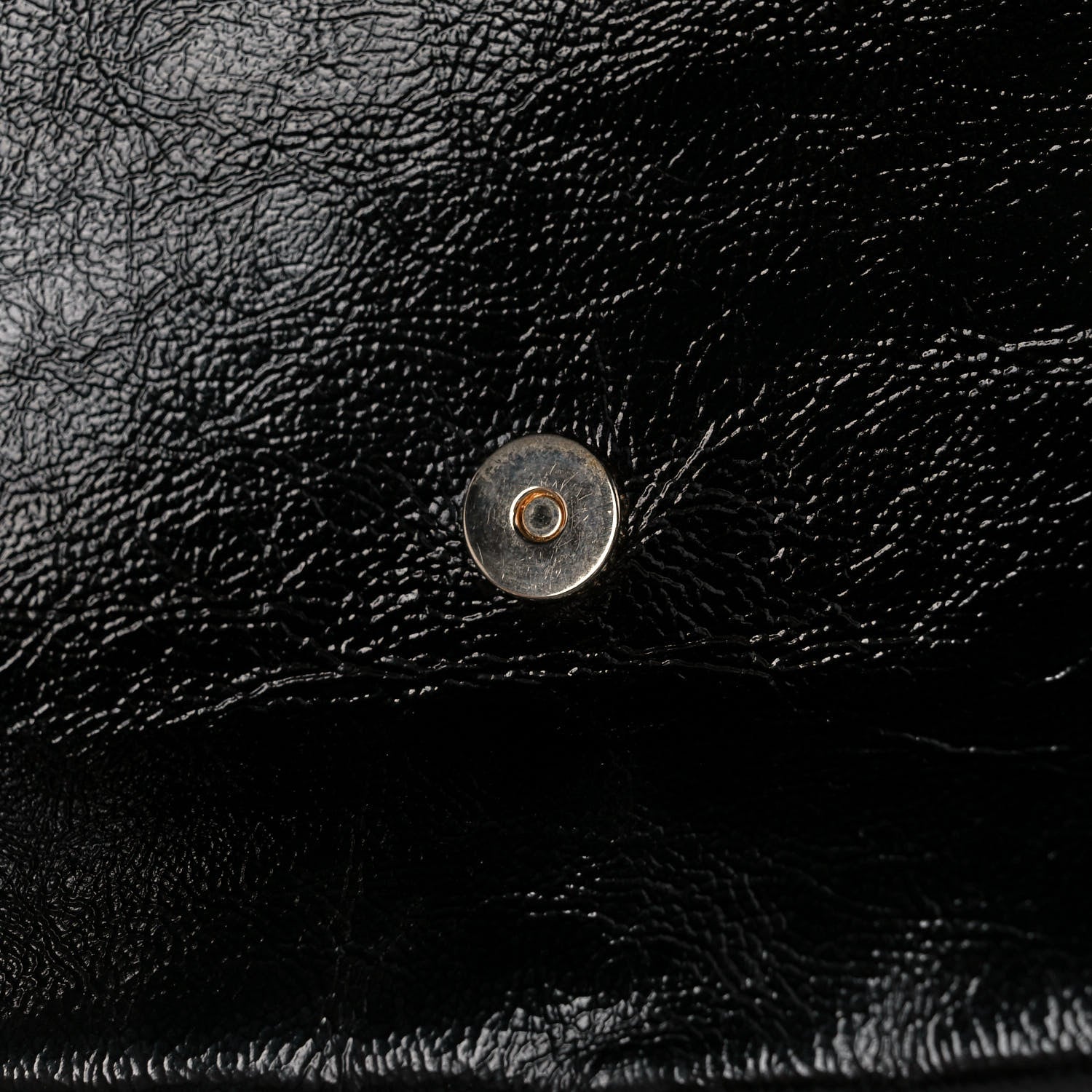 Saint Laurent Textured Patent Monogram Large Belle De Jour Clutch Black 11 of 11