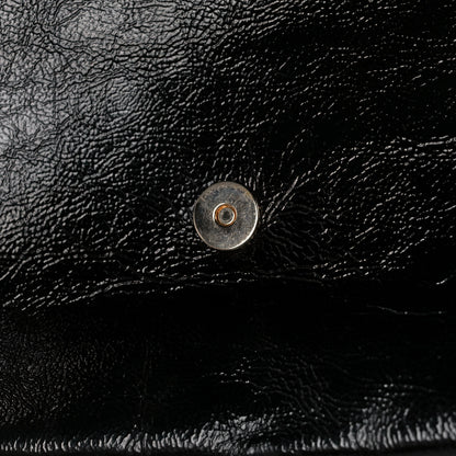 Saint Laurent Textured Patent Monogram Large Belle De Jour Clutch Black 11 of 11