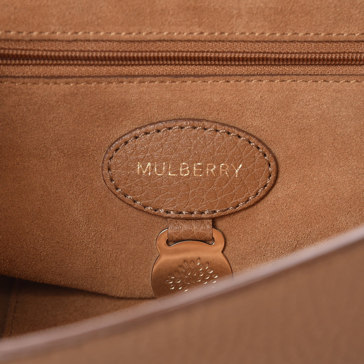 Mulberry Glossy Goatskin Medium Lily Deer Brown 7 of 15